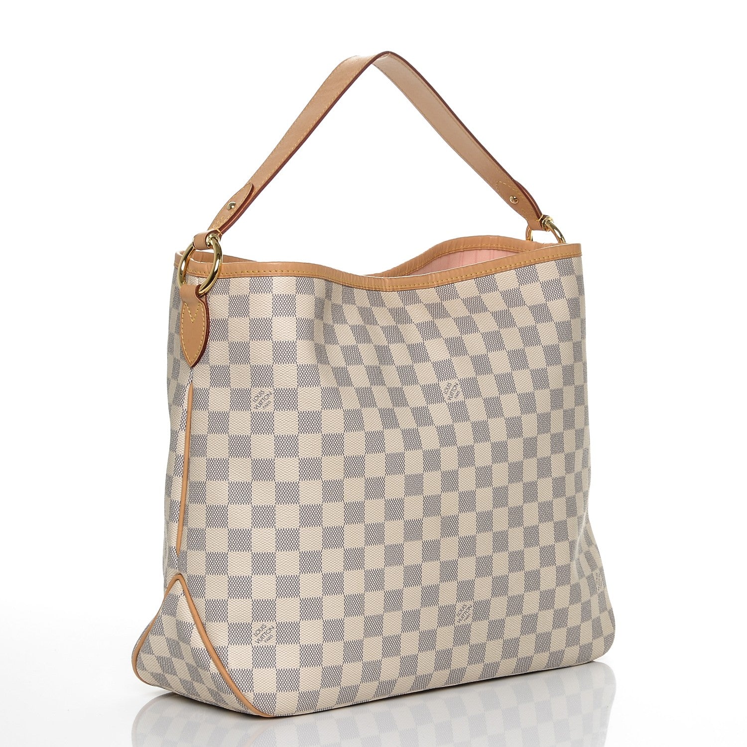 Louis Vuitton Damier Azur Delightful MM Rose Ballerine 3 of 7