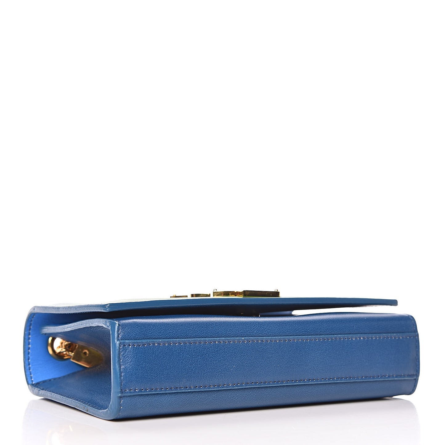 Calfskin Degrade Small Kate Monogram Satchel Green Blue