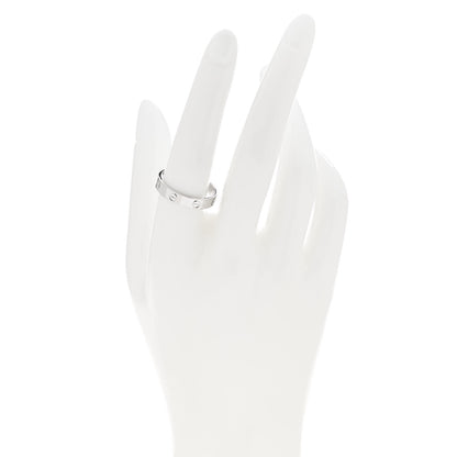 Cartier 18K White Gold 3.5mm LOVE Wedding Band Ring 58 8.5 2 of 4