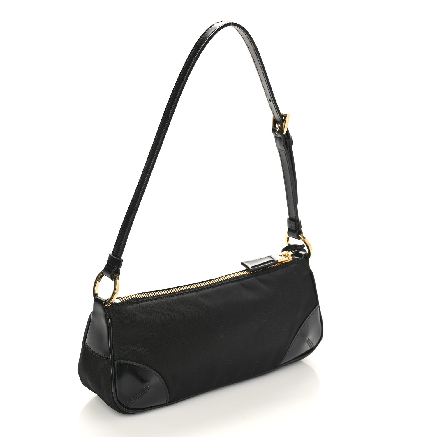 Prada Re-Nylon Spazzolato Re-Edition 2002 Shoulder Bag Black 3 of 8