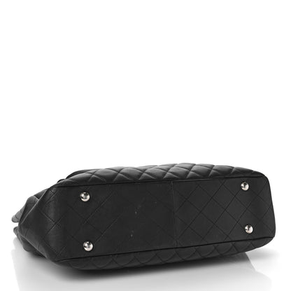 Chanel Calfskin Quilted Flap Tote Black 4 of 15