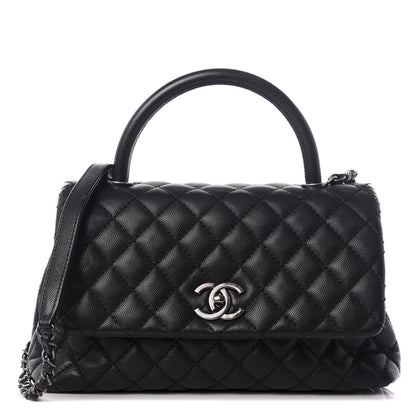 Chanel Caviar Quilted Small Coco Handle Flap Black 1 of 7