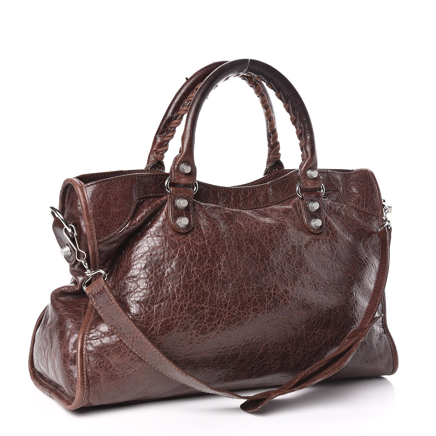 Balenciaga Agneau Giant 12 Silver Hardware City Cigare Fonce 3 of 13