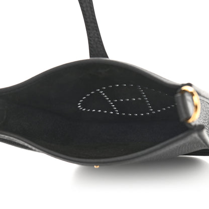Hermes Taurillon Clemence Evelyne TPM Black 5 of 9