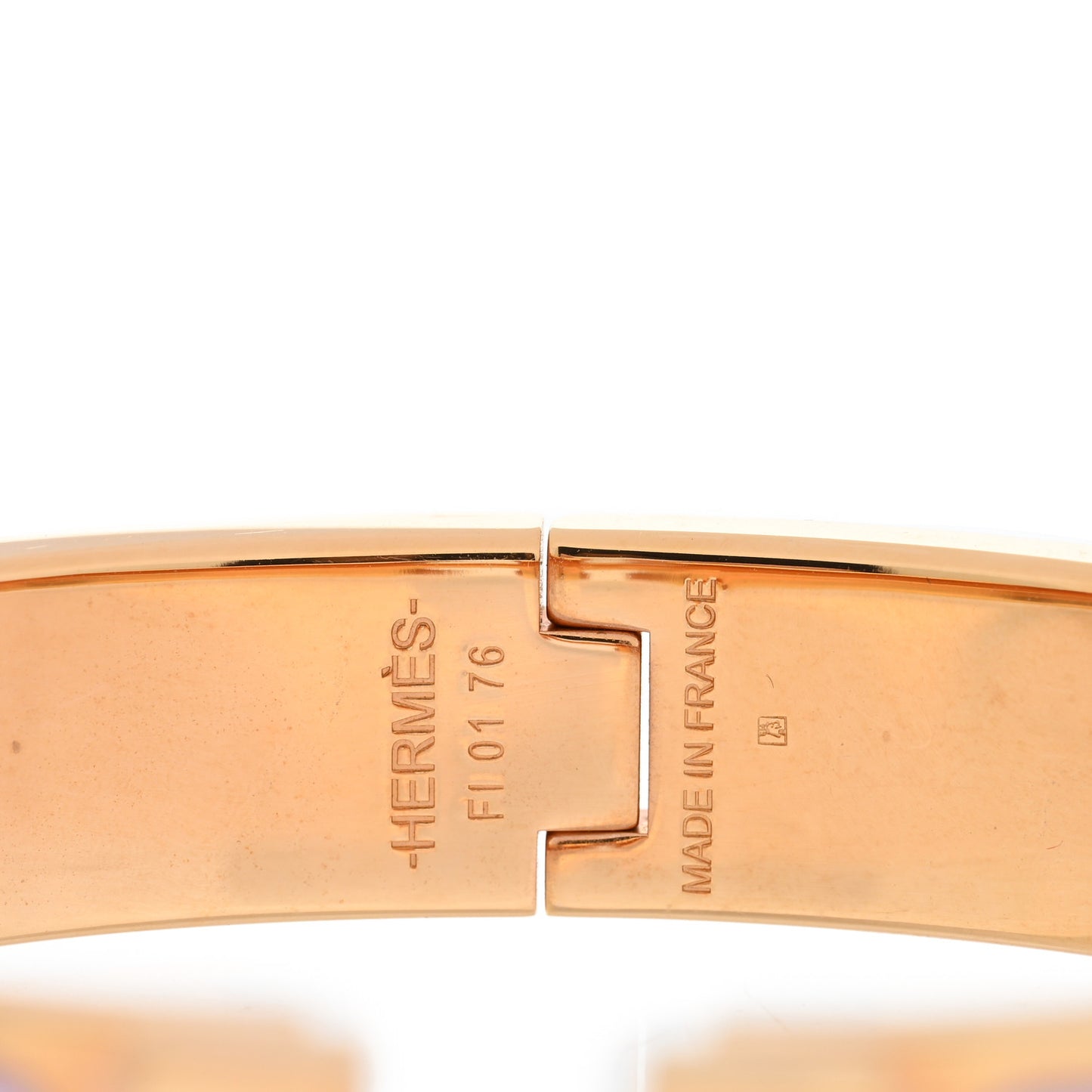 Enamel Narrow Clic Clac H Bracelet PM Rose Dragee