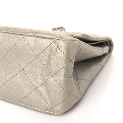 Chanel Metallic Aged Calfskin Quilted 2.55 Reissue 227 Flap Grey 9 of 10