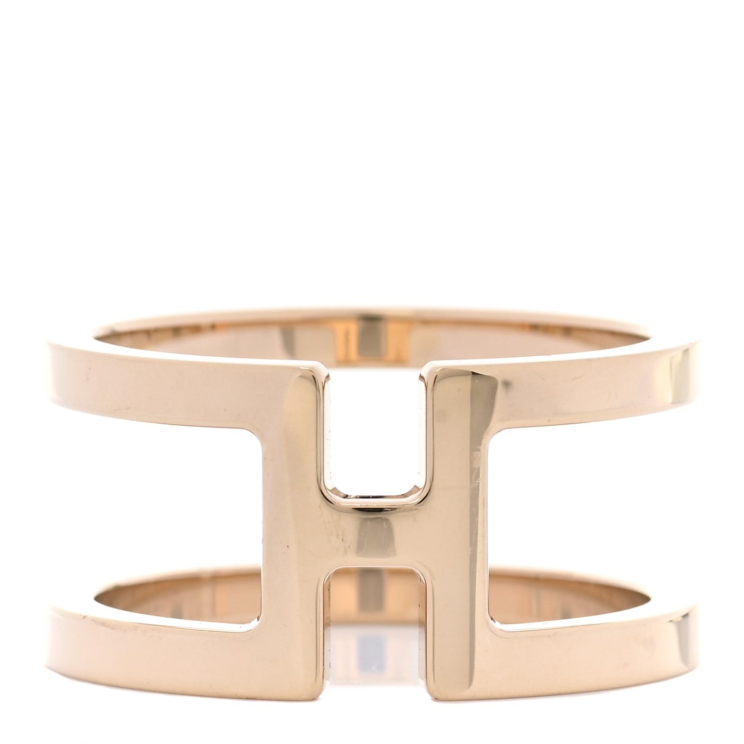 Permabrass H en Rond Scarf Ring Rose Gold