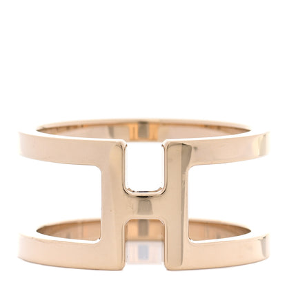 Hermes Permabrass H en Rond Scarf Ring Rose Gold 1 of 7