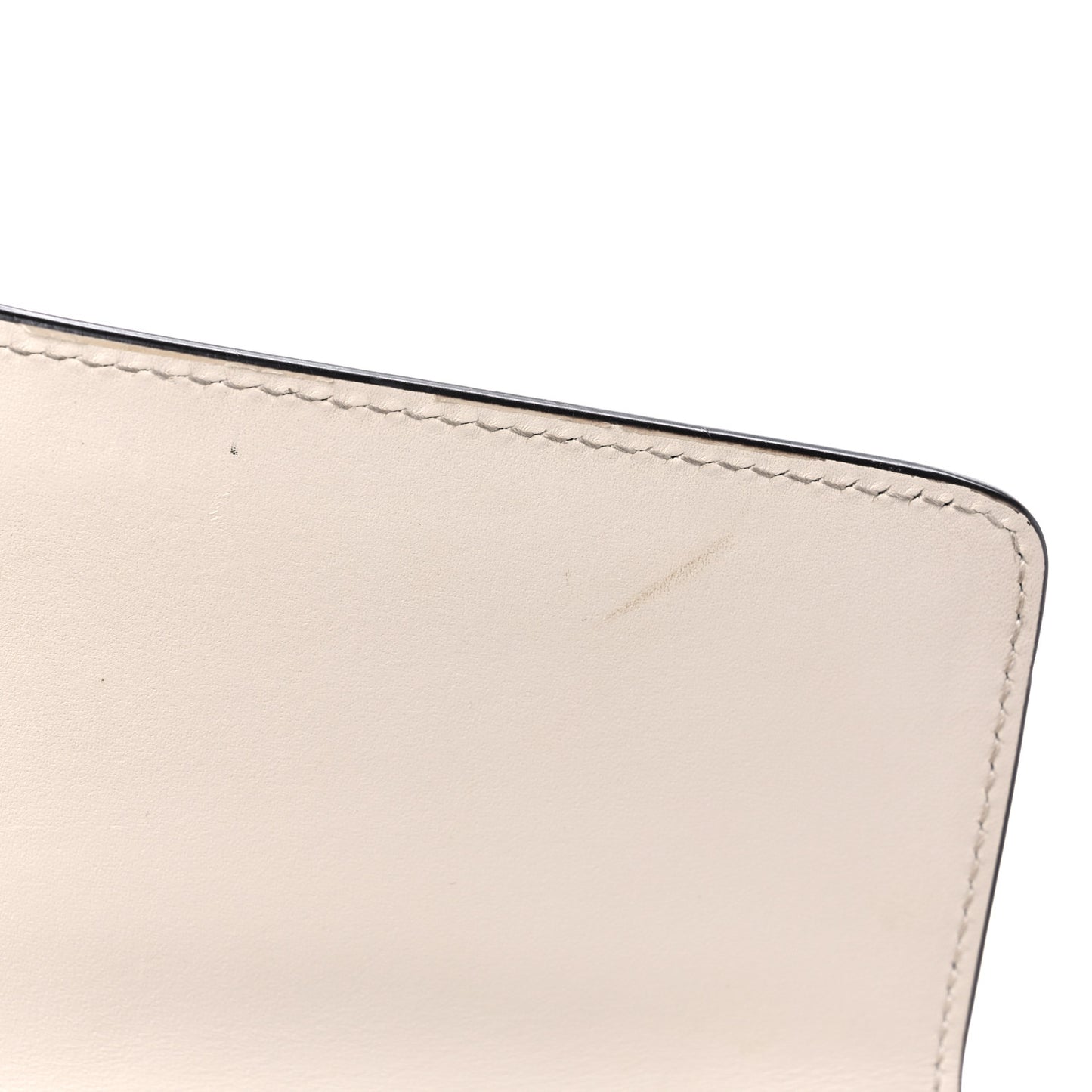 Calfskin Embroidered Medium Sylvie Top Handle Bag White