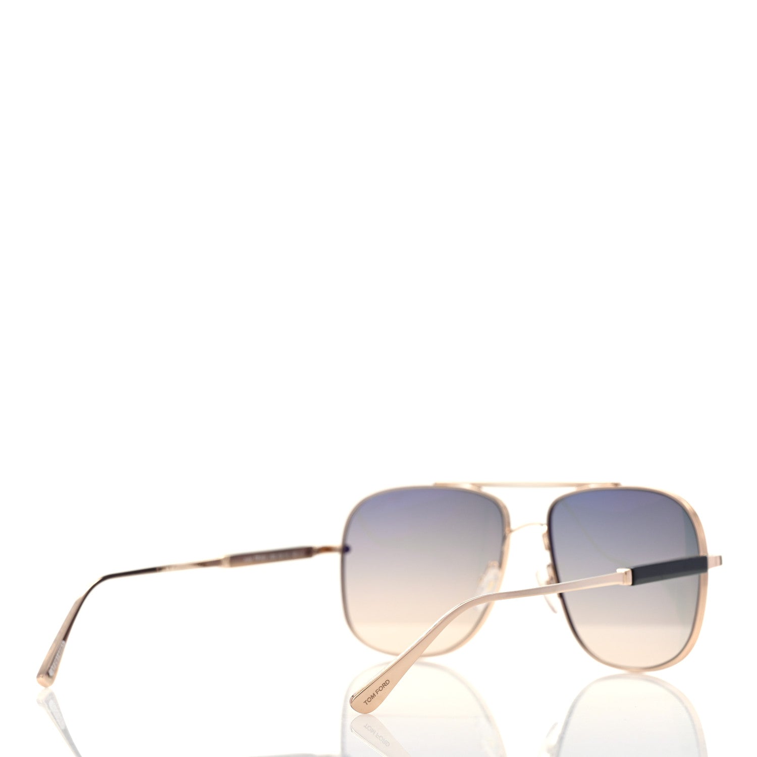 Tom Ford Metal Aviator Sunglasses TF651 Gold Grey 4 of 8