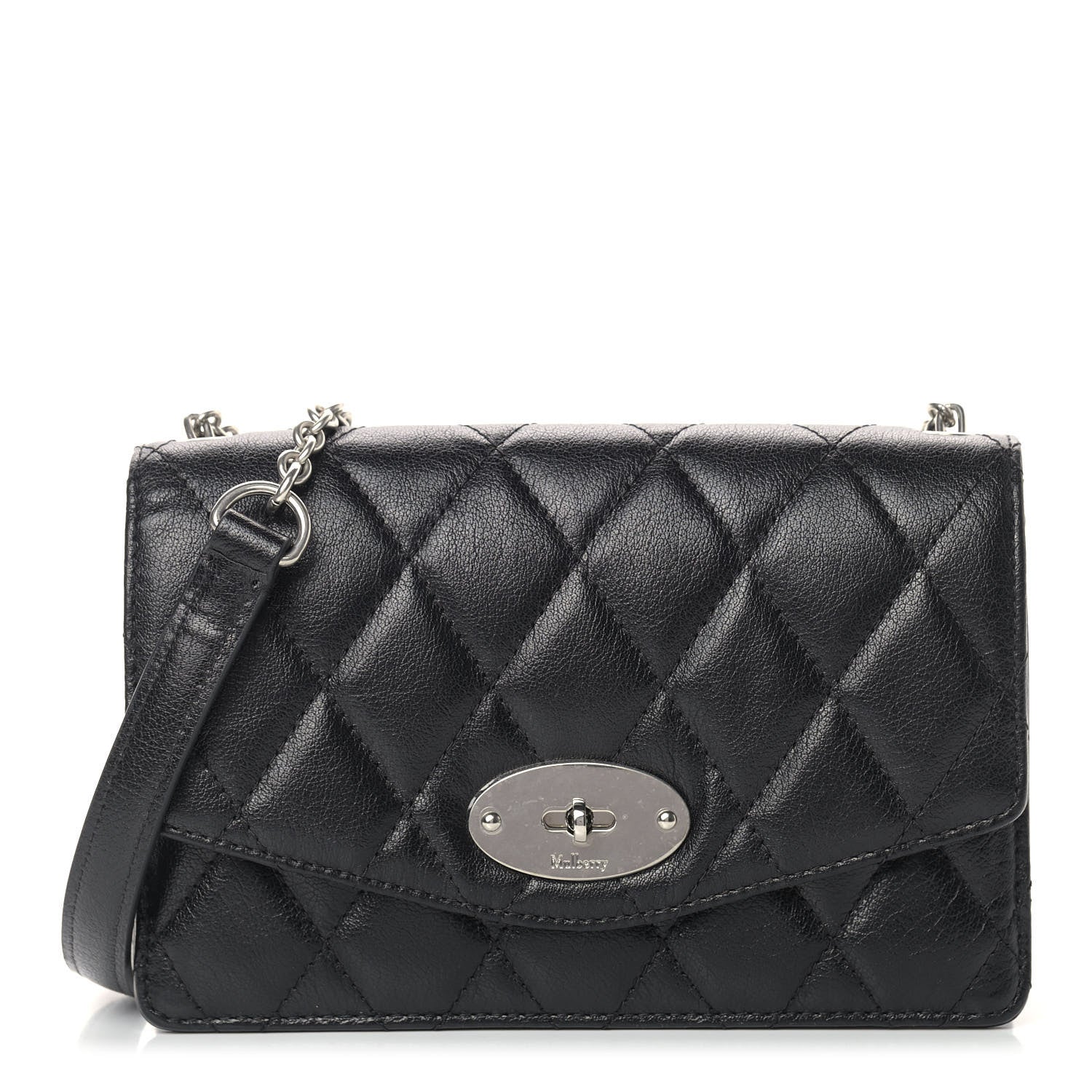 Mulberry Small Quilted Classic Grain Calfskin Small Darley Black 1 of 11