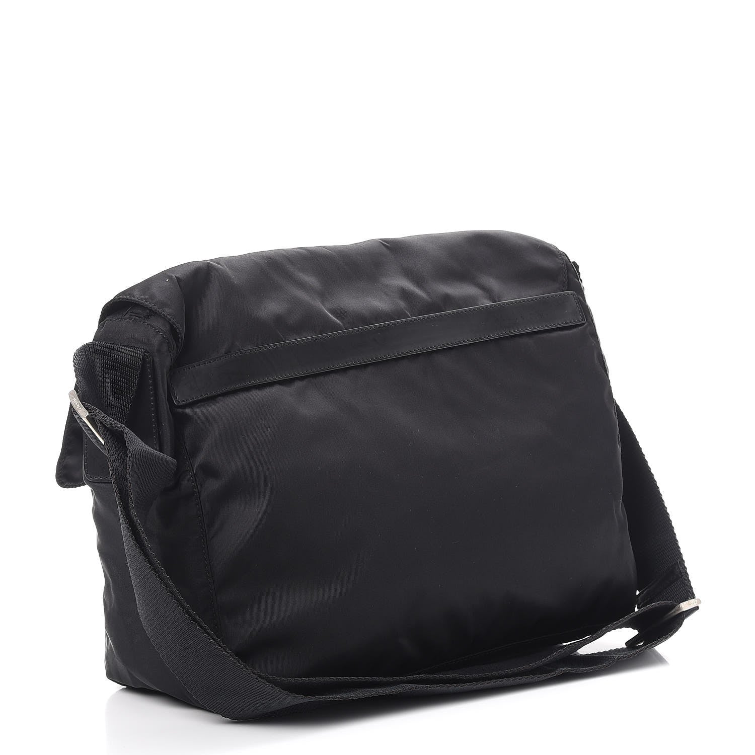 Prada Nylon Vela Messenger Bag Black 3 of 9
