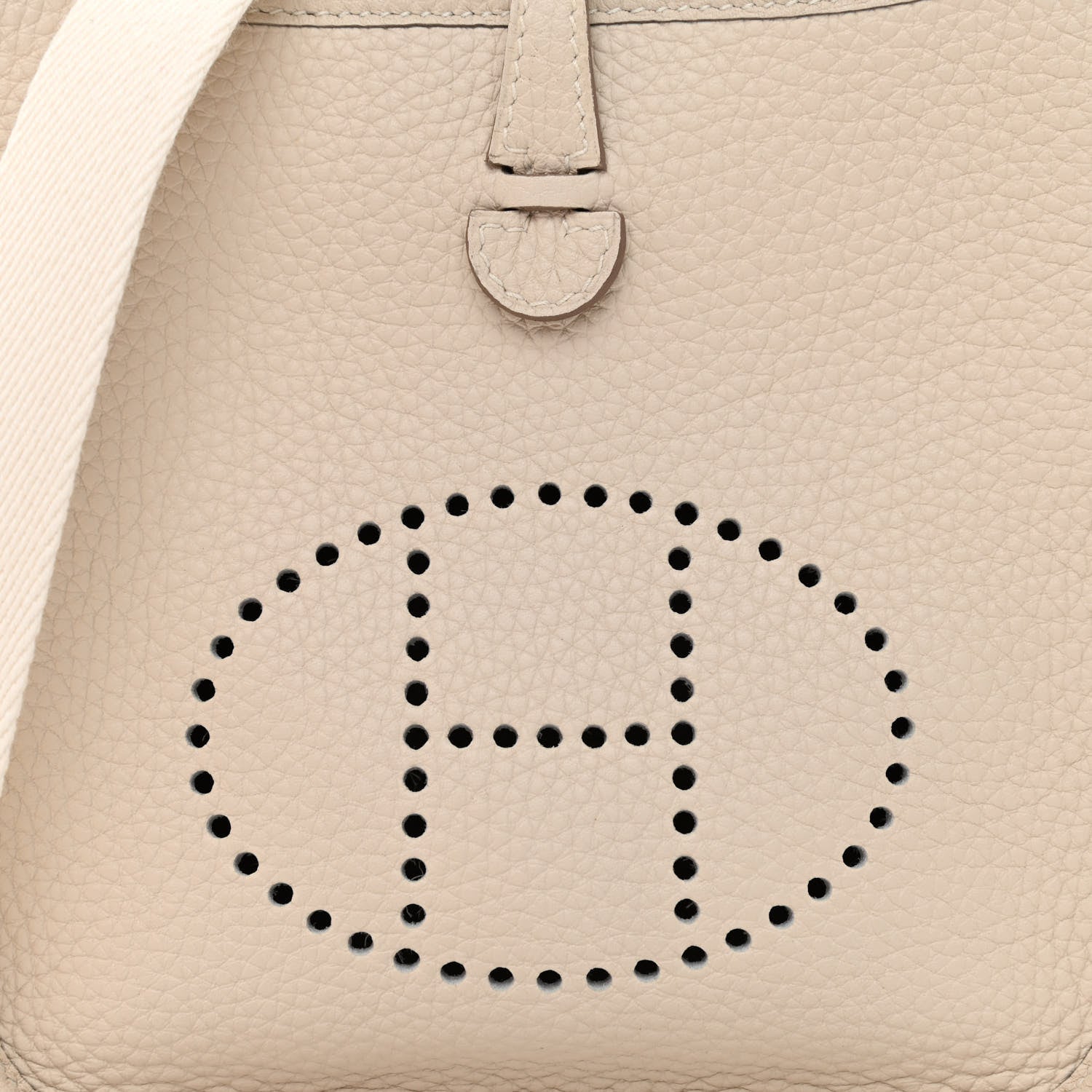 Hermes Taurillon Clemence Evelyne TPM Craie 8 of 11