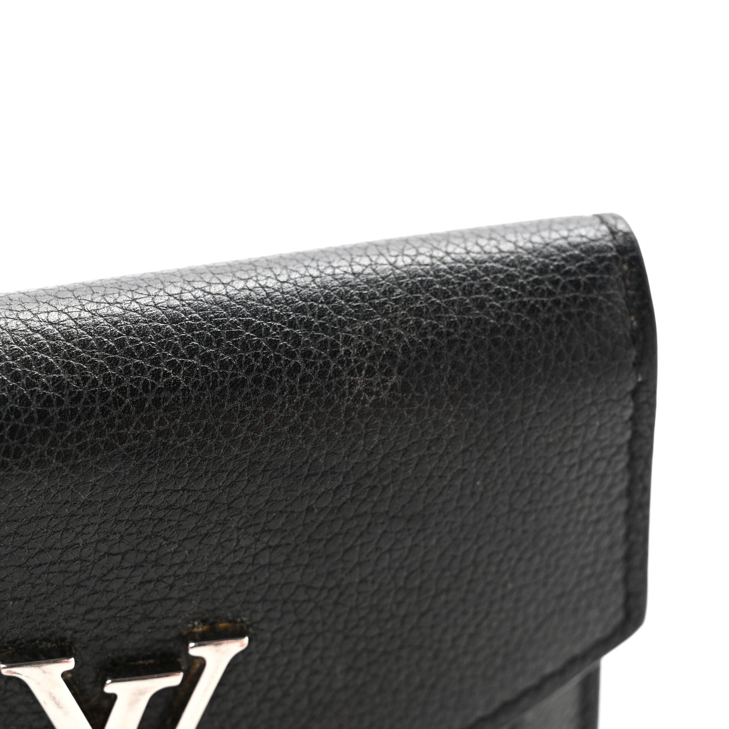 Louis Vuitton Soft Calfskin My Lockme Compact Wallet Black 11 of 13