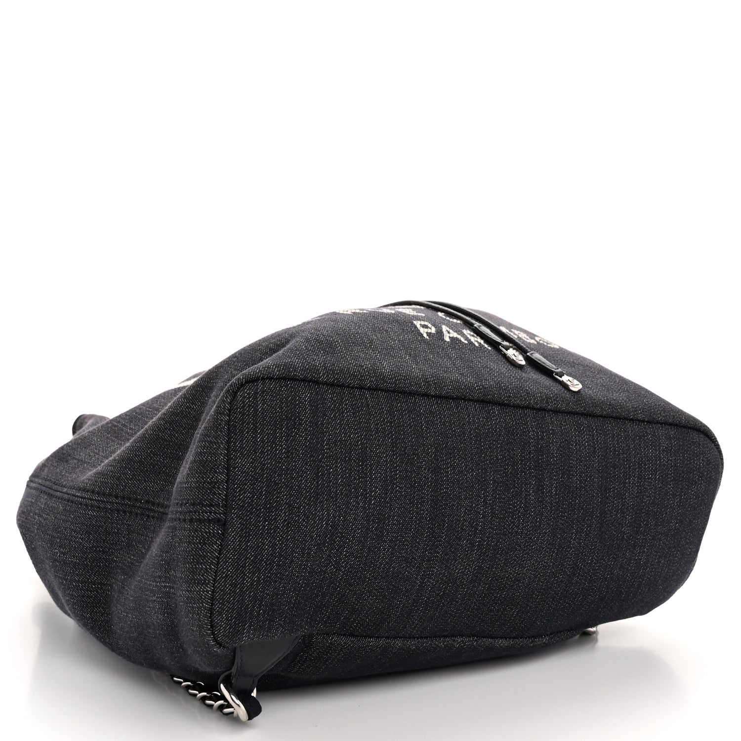 Chanel Canvas Large Deauville Backpack Denim Blue 4 of 15