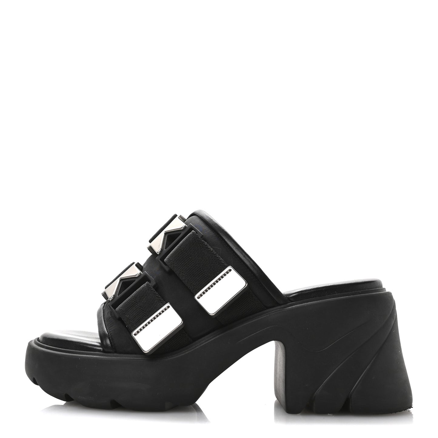 Nappa Flash 80mm Sandals 39 Black