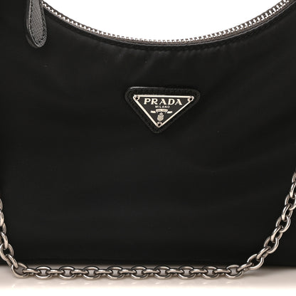 Prada Nylon Re-Edition 2005 Shoulder Bag Black 9 of 11