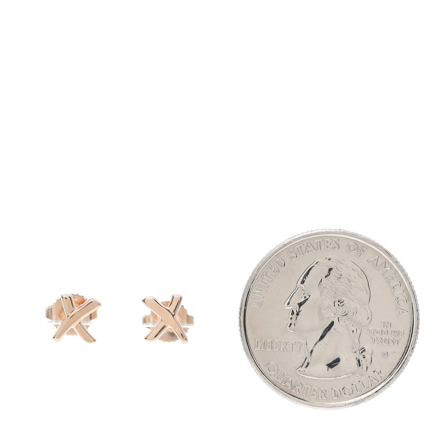18K Rose Gold Mini Paloma's Graffiti X Earrings