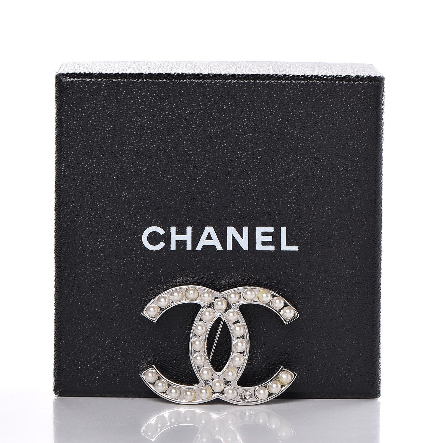 Chanel Pearl CC Brooch Pin Silver 7 of 7