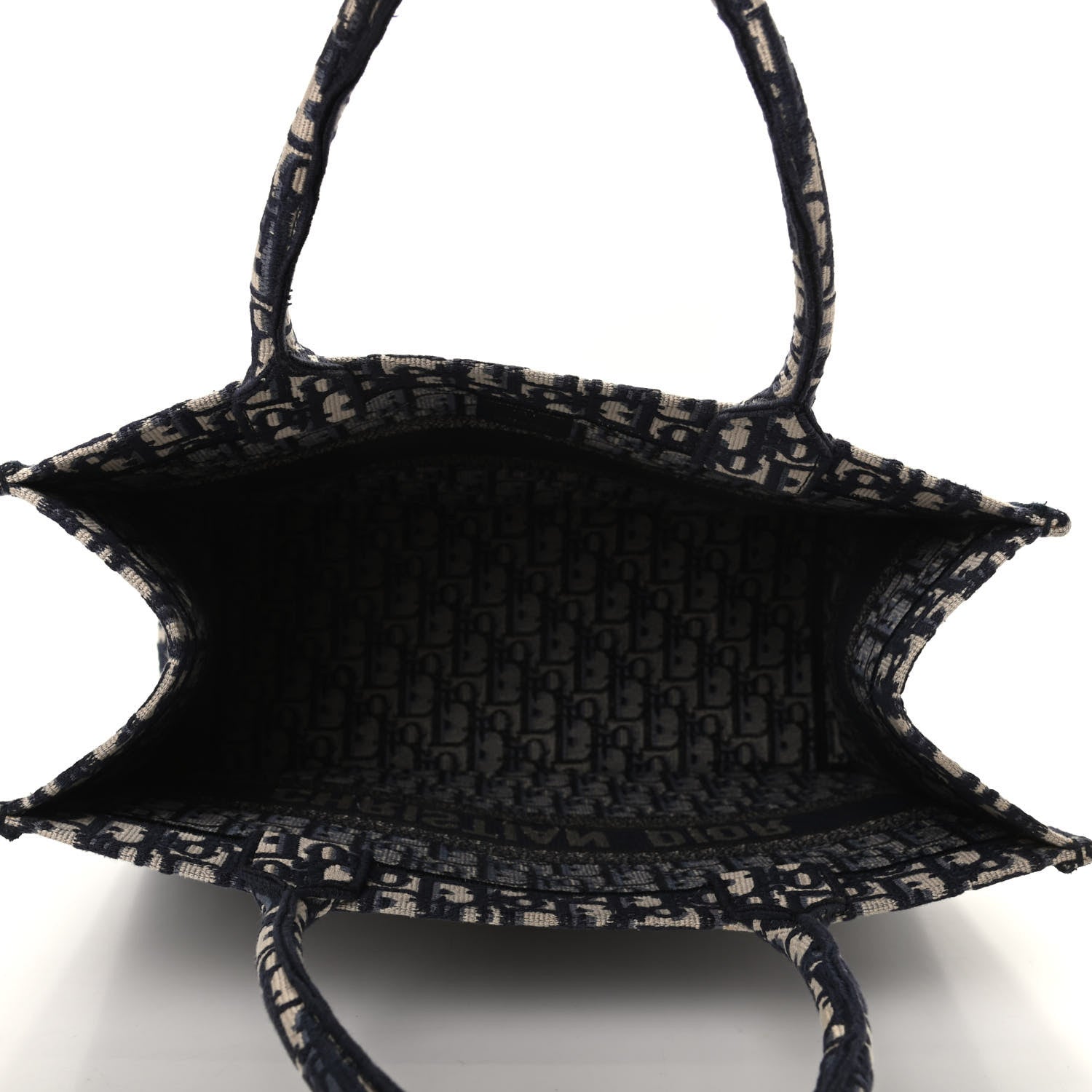 Christian Dior Oblique Medium Book Tote Blue Multicolor 5 of 8