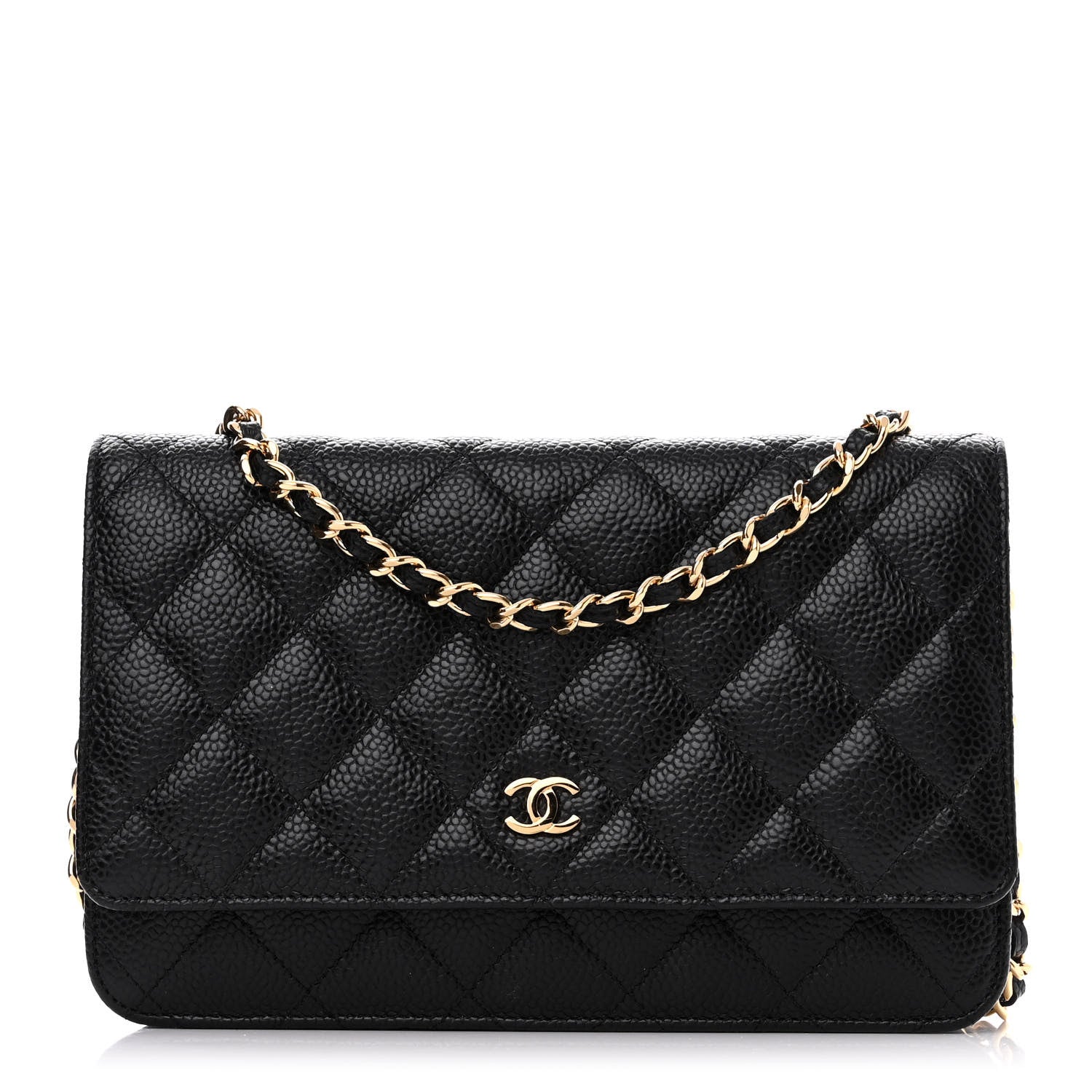 Chanel Caviar Quilted Wallet on Chain WOC Black 1 of 10