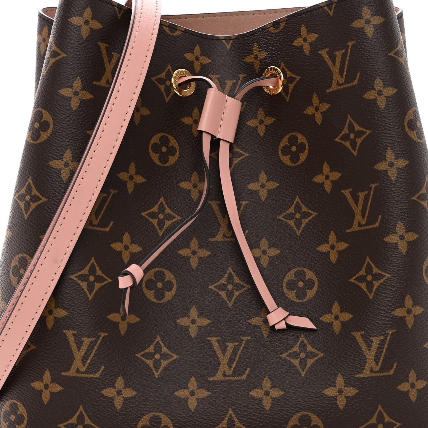 LOUIS VUITTON Monogram Neonoe MM Rose Poudre