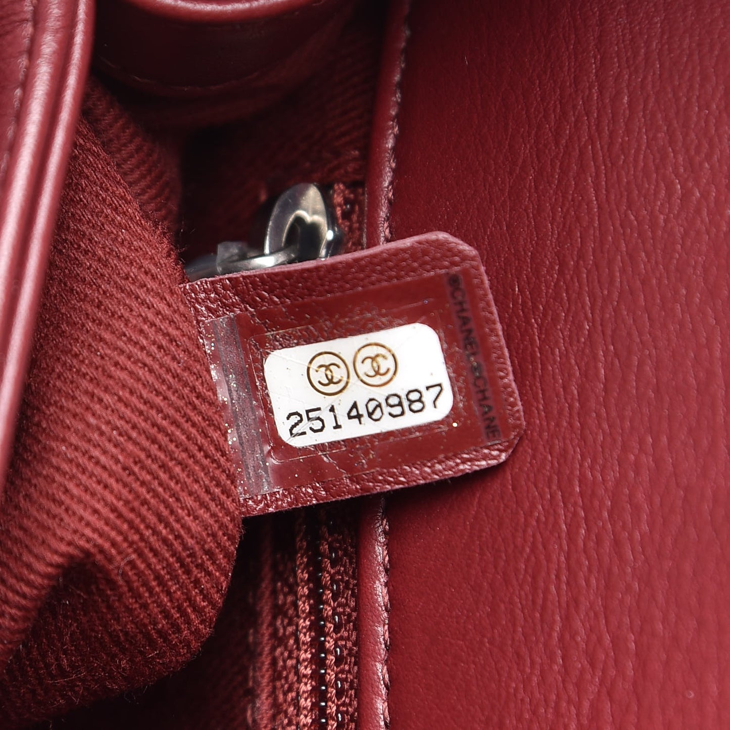 Calfskin Coco Eyelets Small Flap Bag Red