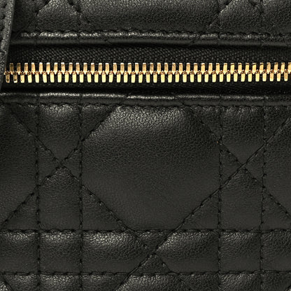 Christian Dior Lambskin Cannage Micro Lady Dior Vanity Case Black 7 of 9