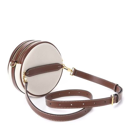 Burberry Canvas Calfskin Louise Bag Natural 3 of 11