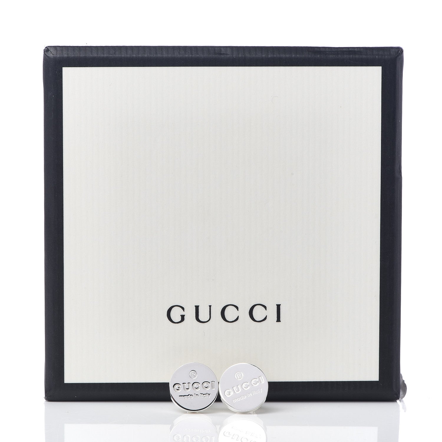 Gucci Sterling Silver Round Stud Earrings 5 of 5