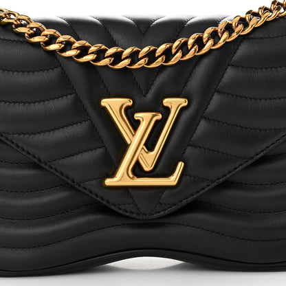 Louis Vuitton Calfskin New Wave Chain MM Black 8 of 11