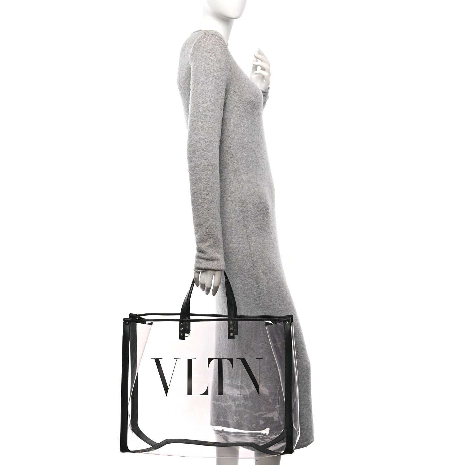 Valentino Garavani Plexy VLTN Large Shopping Bag Transparent 2 of 12