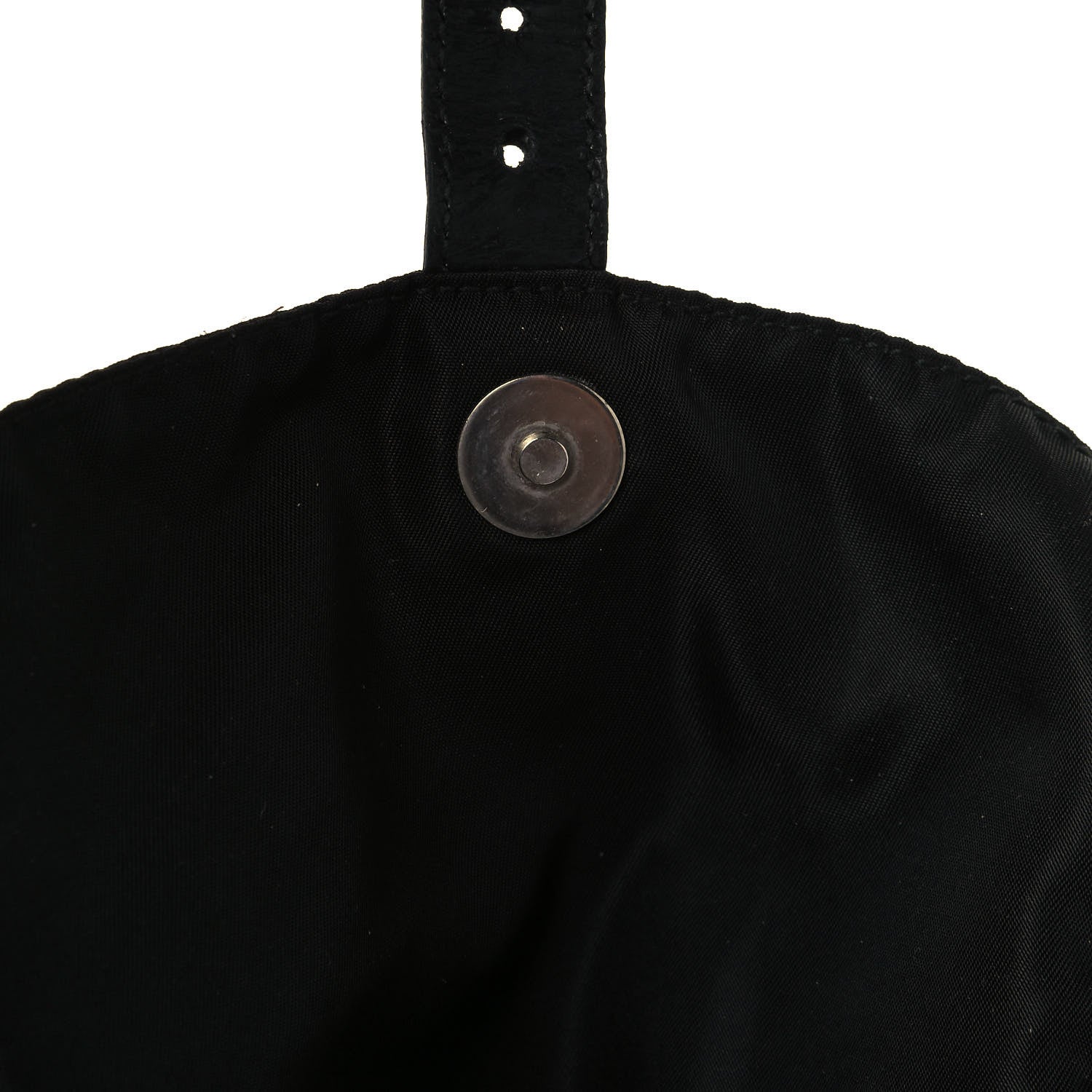 Prada Nylon Vela Saffiano Cinch Backpack Black 13 of 15