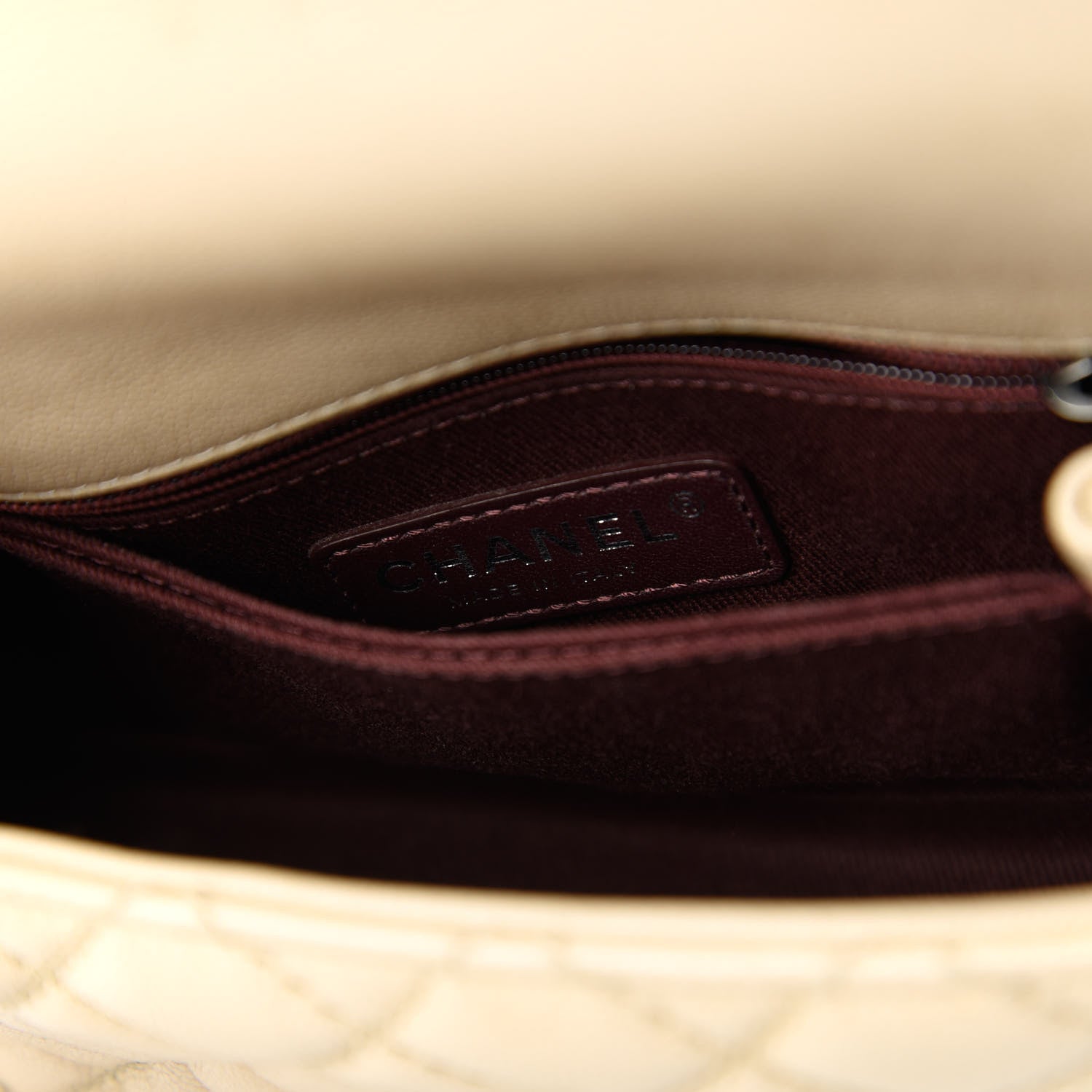 Chanel Caviar Quilted Mini Coco Handle Flap Beige 8 of 11