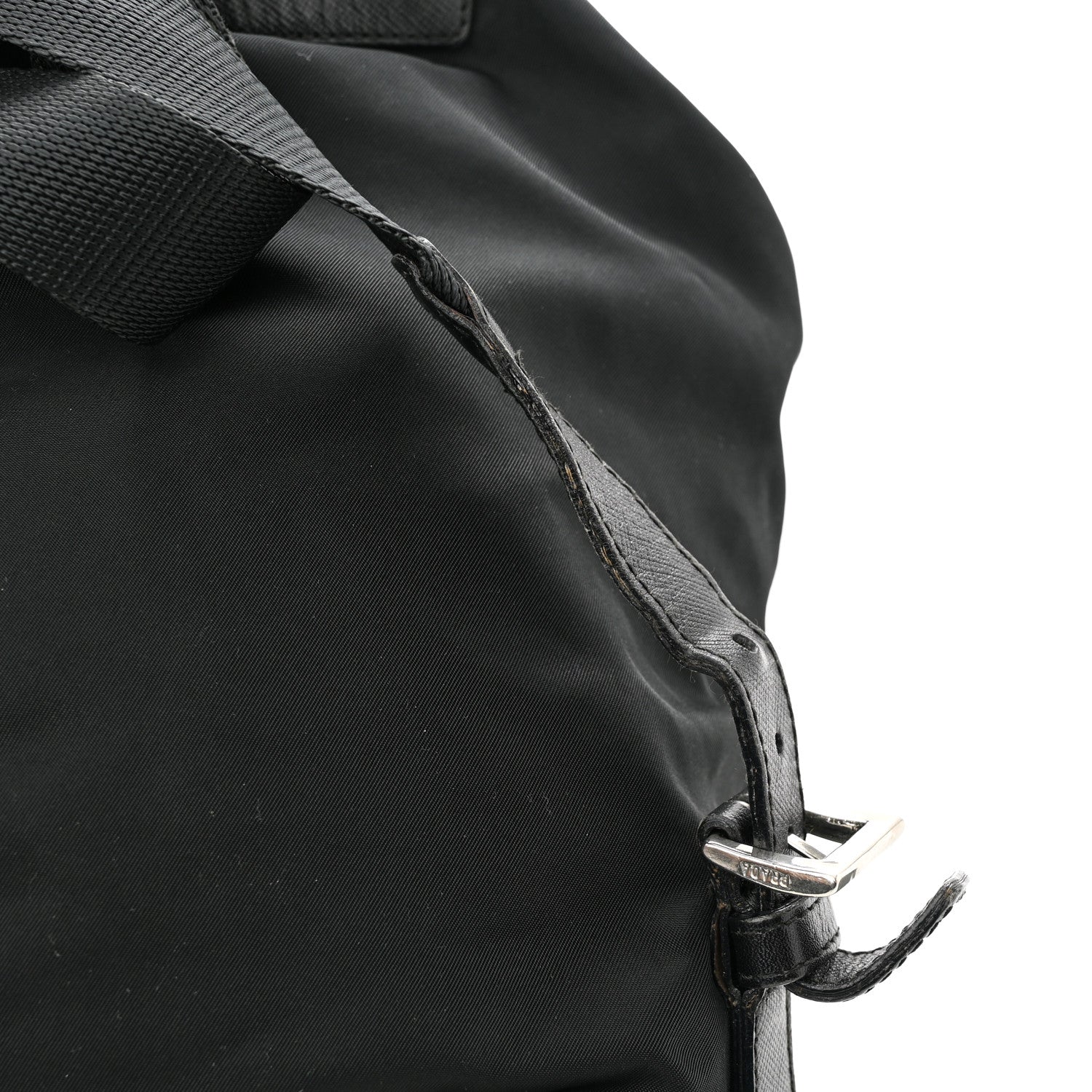 Prada Tessuto Nylon Saffiano Small Backpack Black 13 of 15