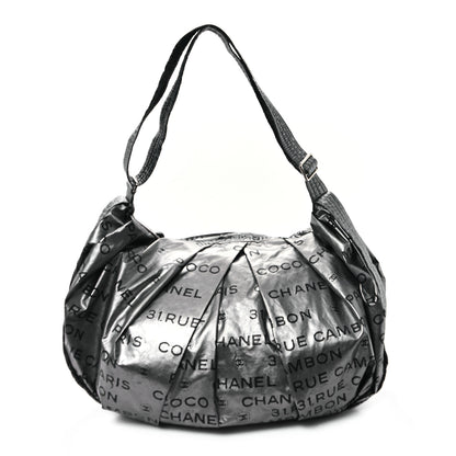 Chanel Metallic Coated Canvas Unlimited Ligne Shoulder Bag Silver 1 of 12