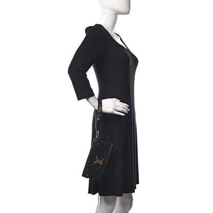 Louis Vuitton Calfskin New Wave Long Wallet Black 2 of 8