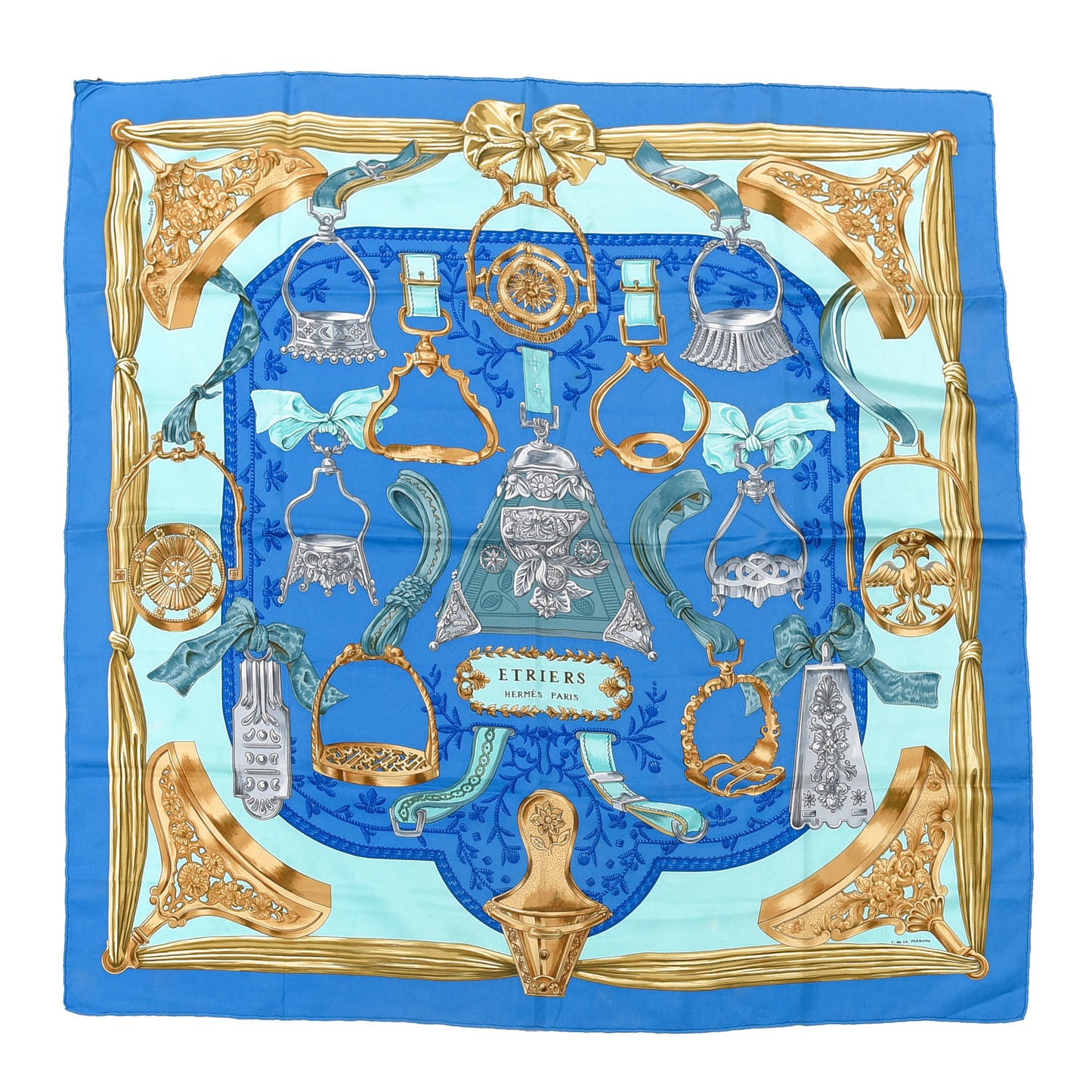Silk Etriers Scarf 90