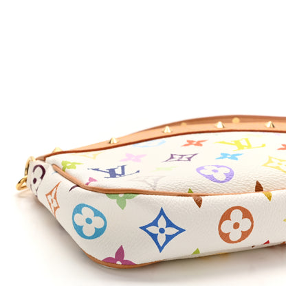 Louis Vuitton Monogram Multicolor Pochette Accessories White 10 of 11