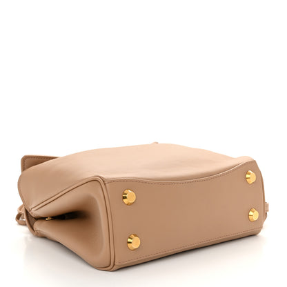 Balenciaga Natural Smooth Calfskin Mini Rodeo Top Handle Handbag Latte 4 of 10