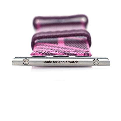 Hermes Nylon Weave 41mm H Vibration Jumping Watch Single Tour Band Cassis Magnolia 5 of 6