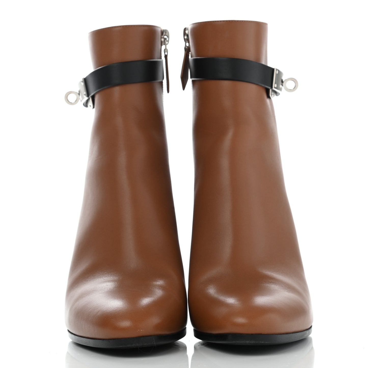 Calfskin Saint Germain Ankle Boots 38.5 Naturel