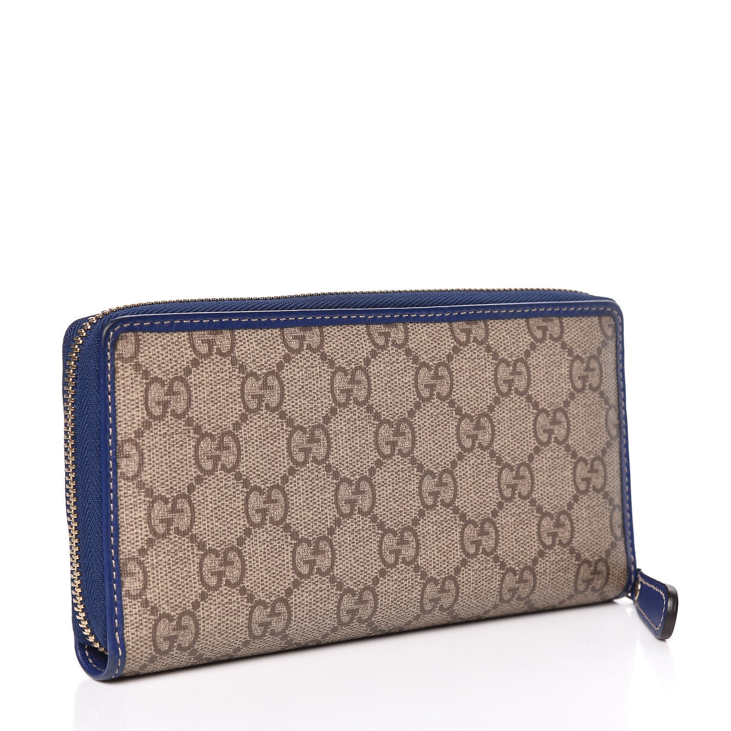 GG Plus Monogram USA Flag Zip Around Wallet Blue