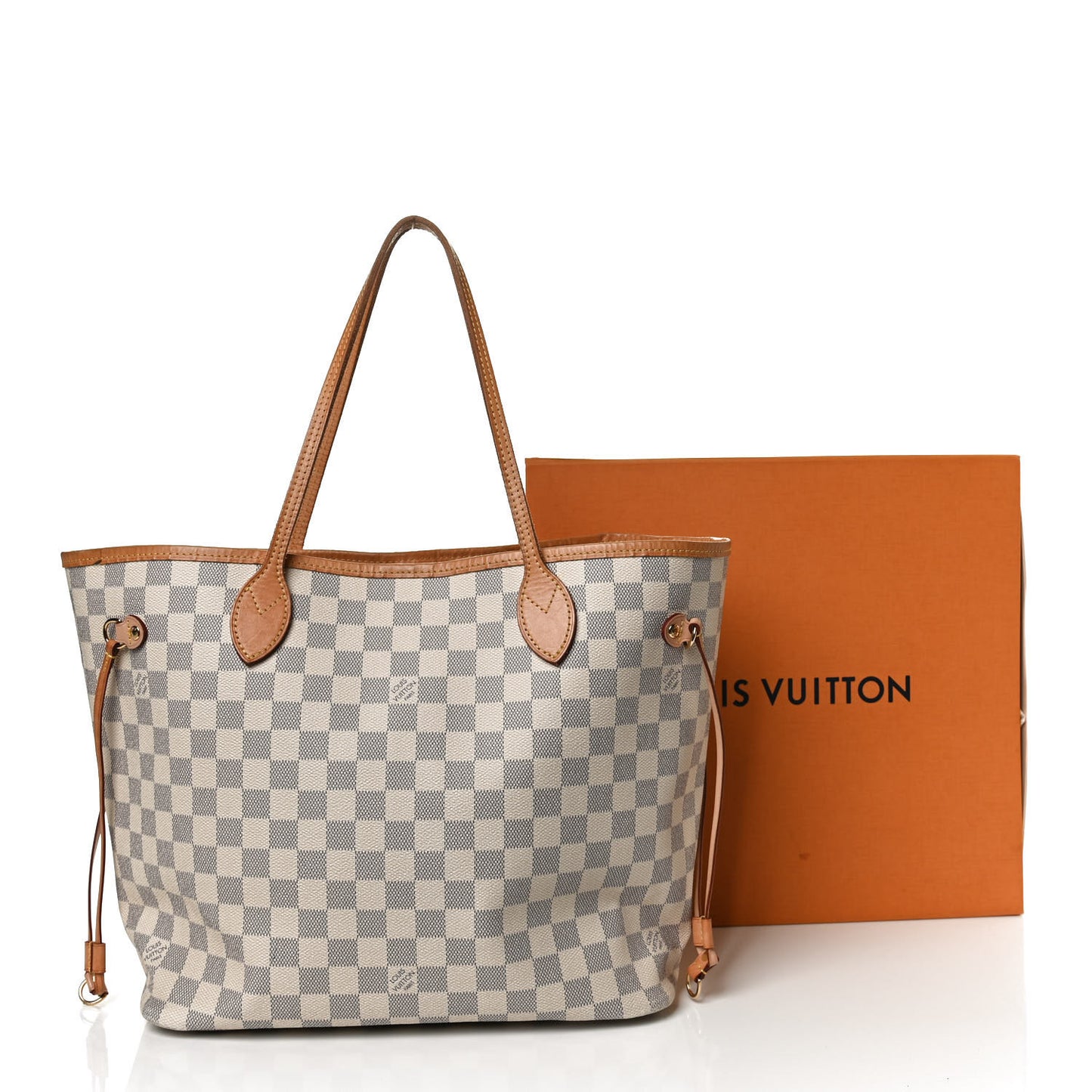 Damier Azur Neo Neverfull MM Rose Ballerine