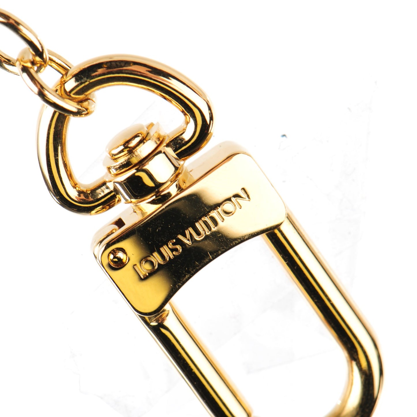 LV Tag Bag Charm Gold