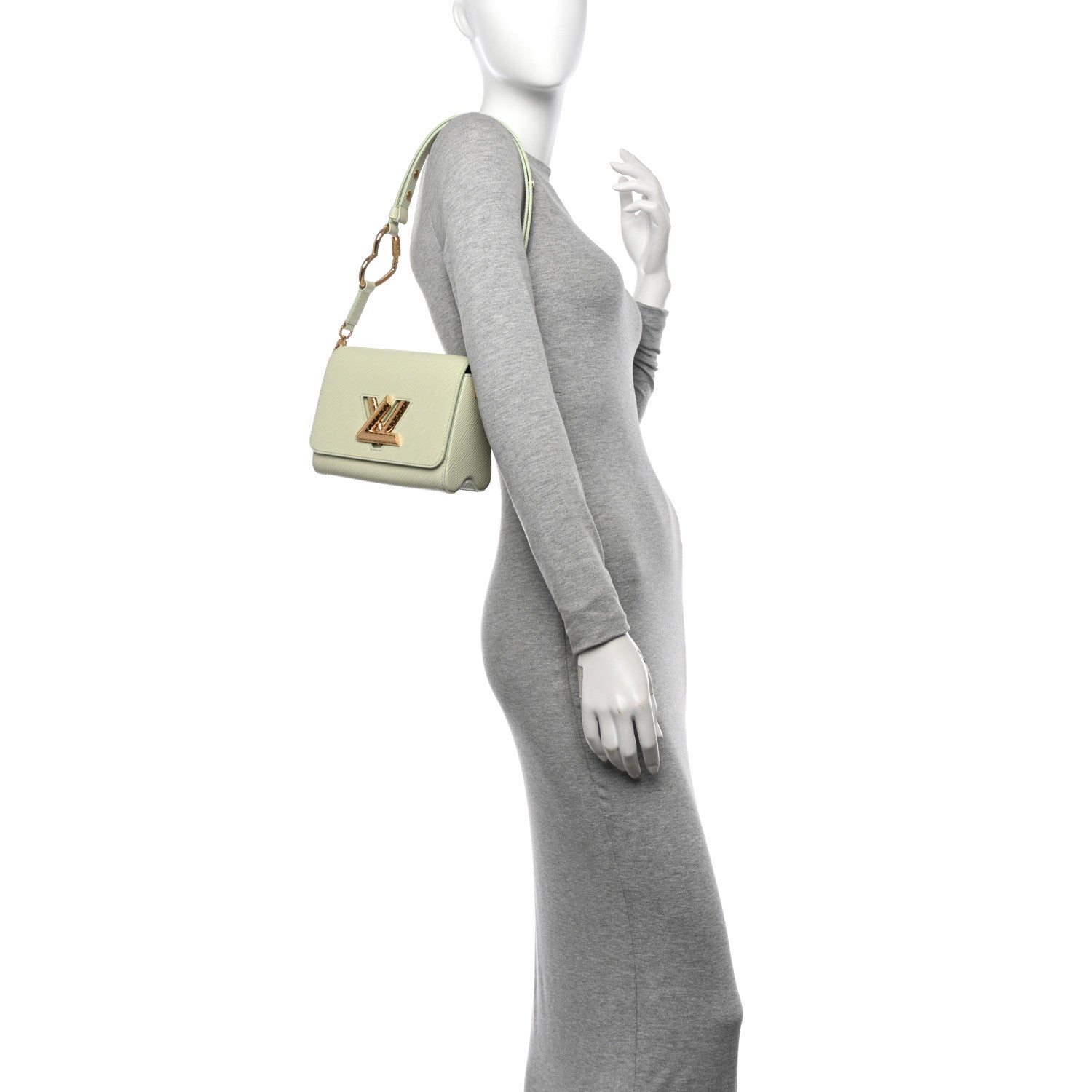 Louis Vuitton Epi Twist My Heart Shoulder Bag PM Matcha Green 2 of 12