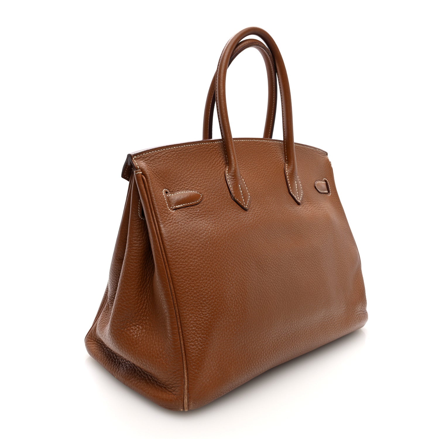 Hermes Taurillon Clemence Birkin 35 Gold 3 of 9