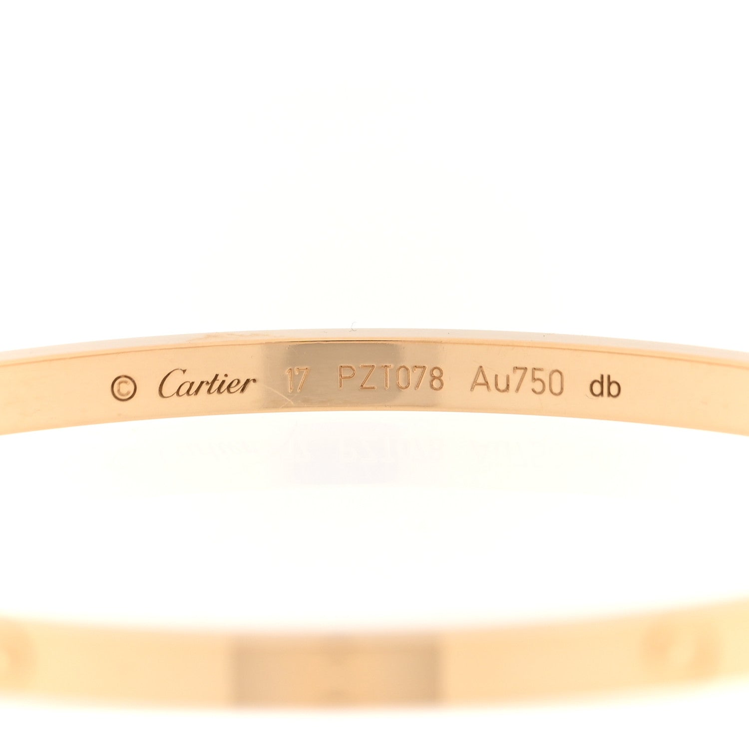 Cartier 18K Yellow Gold Small LOVE Bracelet 17 3 of 5
