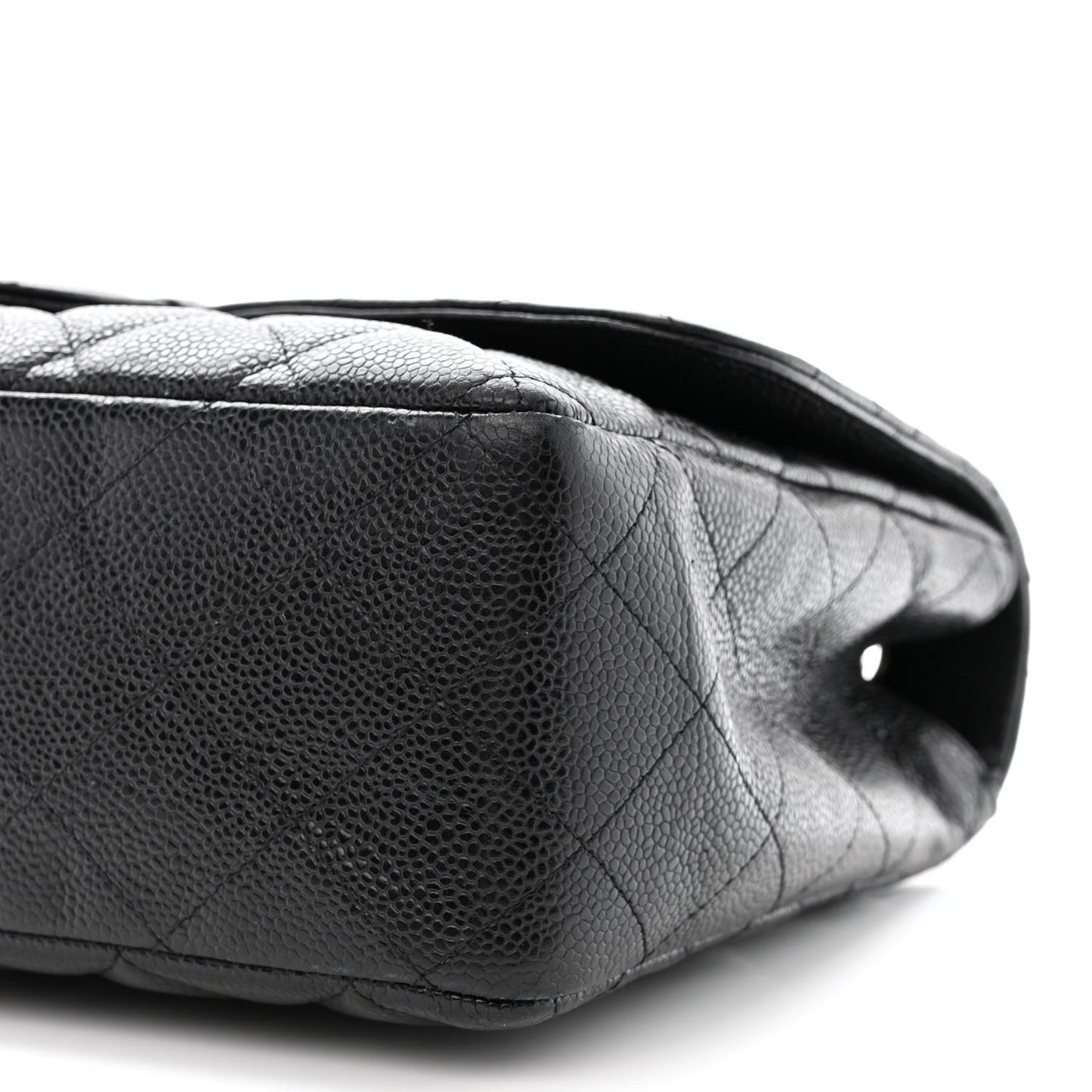Caviar Quilted Jumbo Single Flap Black
