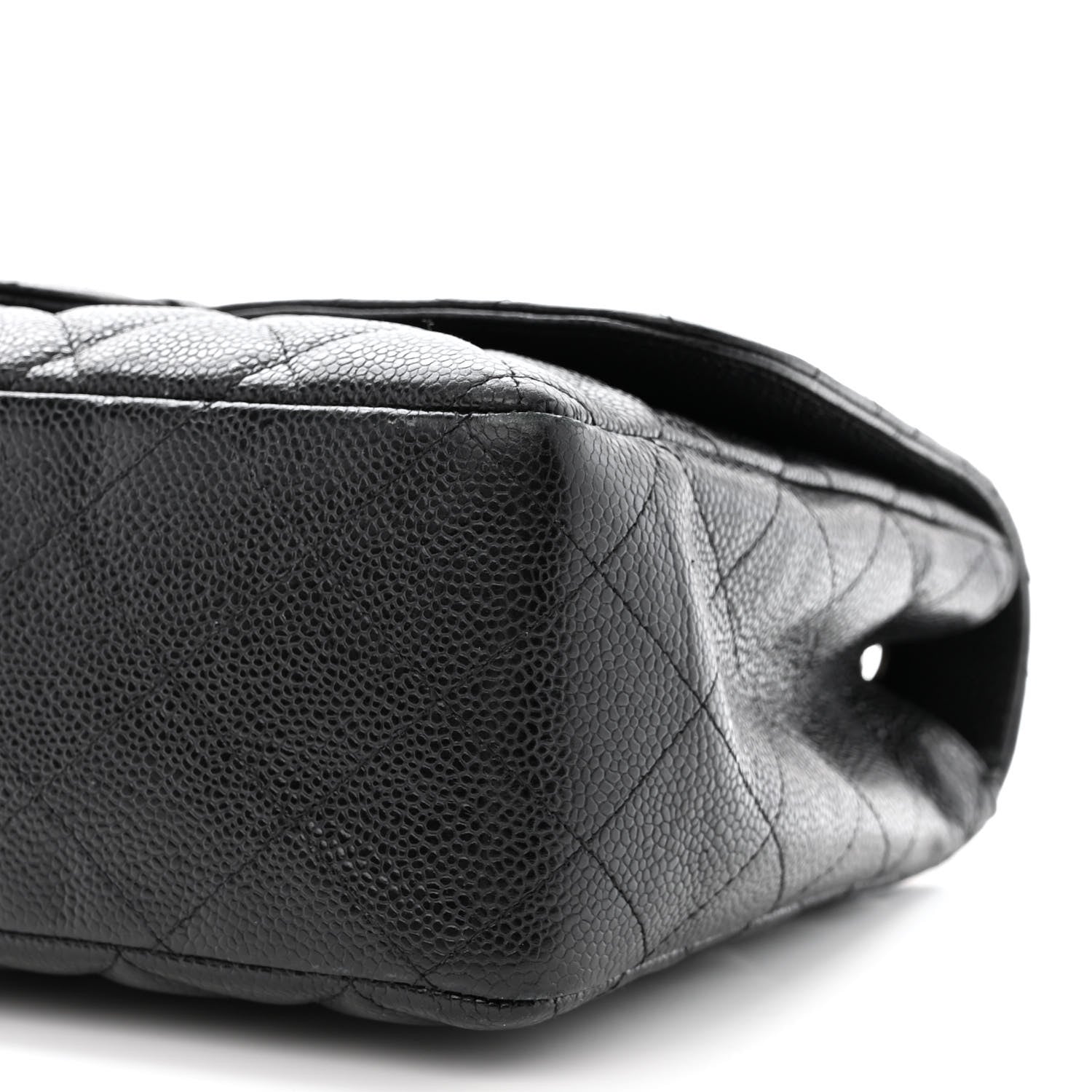 Chanel Caviar Quilted Jumbo Single Flap Black 11 of 13